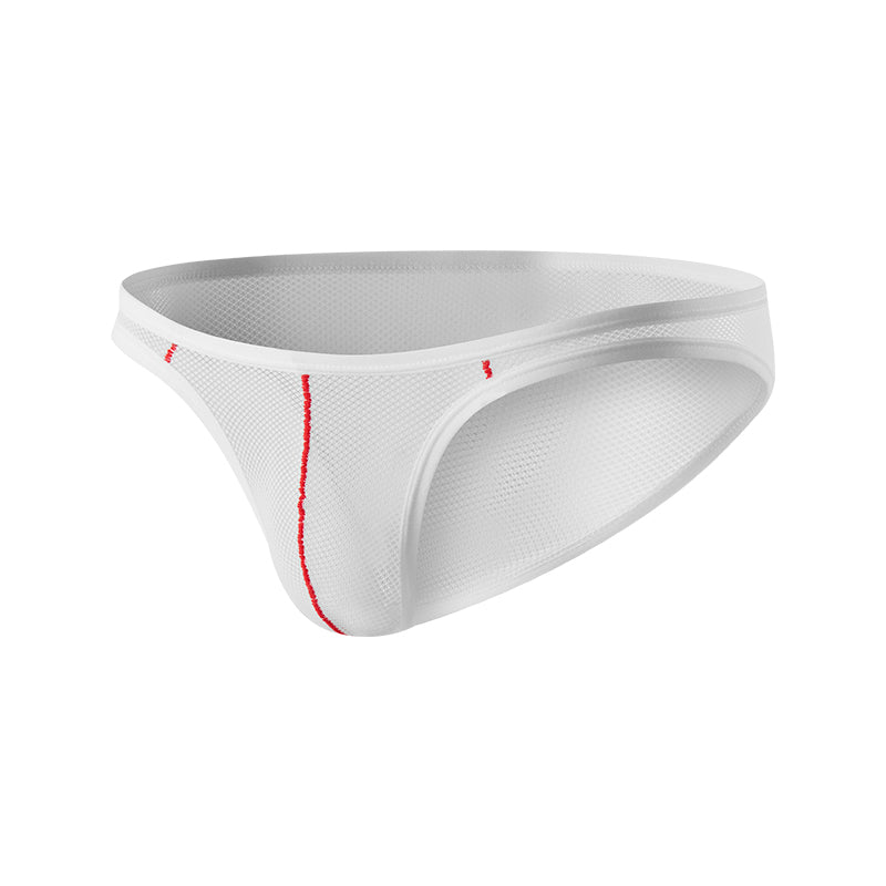 Ice Silk Sexy Low Waistline Briefs Transparent Guaze Fashion U Convex Pouch Underwear