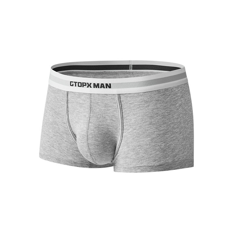 Male Natural Feelings U Convex Big Pack Boxer Underpant Striped Underwear