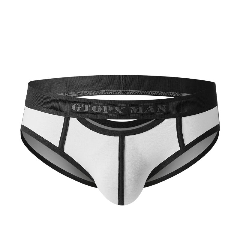 Male Low Waistline Cotton U Convex Comfortable Cotton Sexy Briefs Underwear