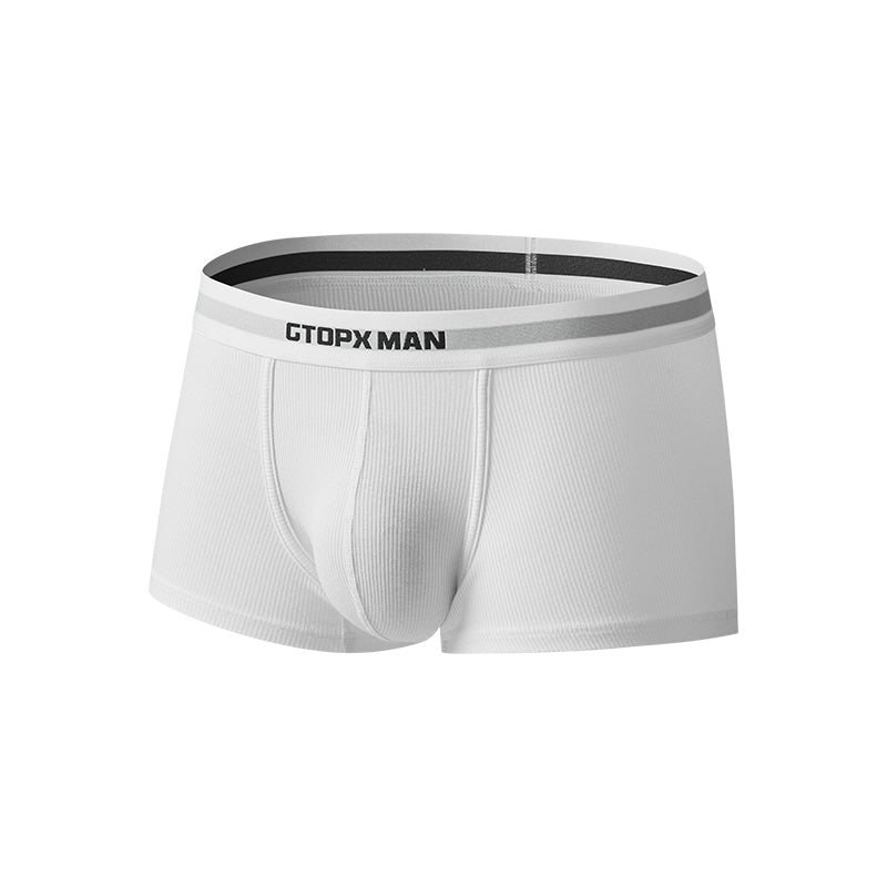 Male Natural Feelings U Convex Big Pack Boxer Underpant Striped Underwear