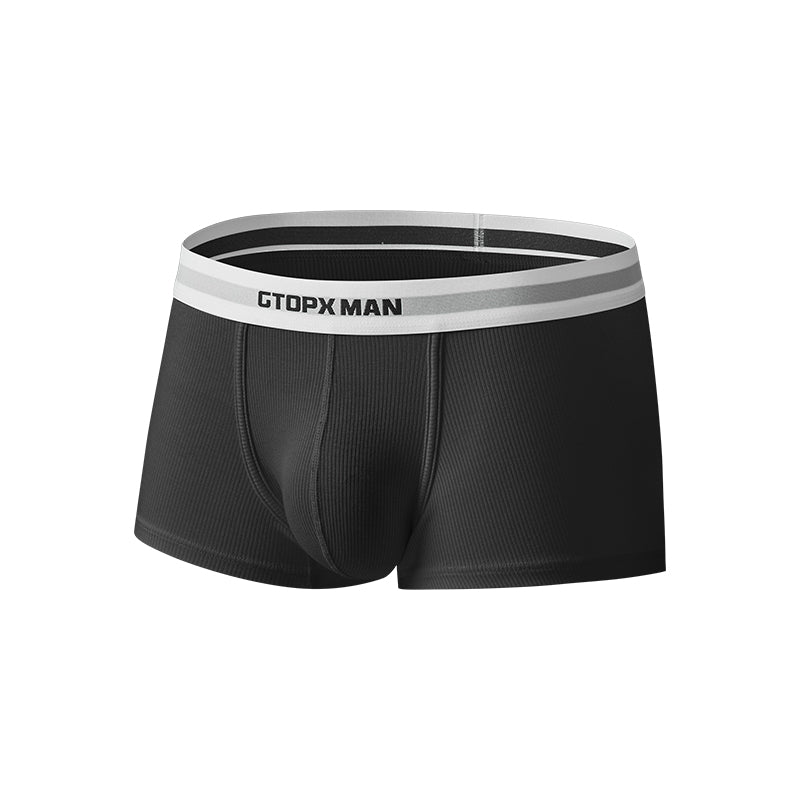 Male Natural Feelings U Convex Big Pack Boxer Underpant Striped Underwear