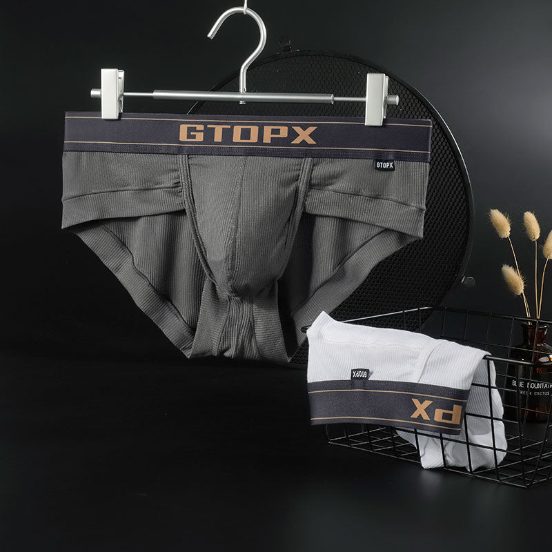 Male Big Pack Underpants Men's Brief Soft Panties U Convex Pouch Sexy Underwear