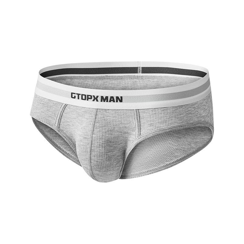 Male Natural Feelings U Convex Big Pack Briefs Striped Underwear