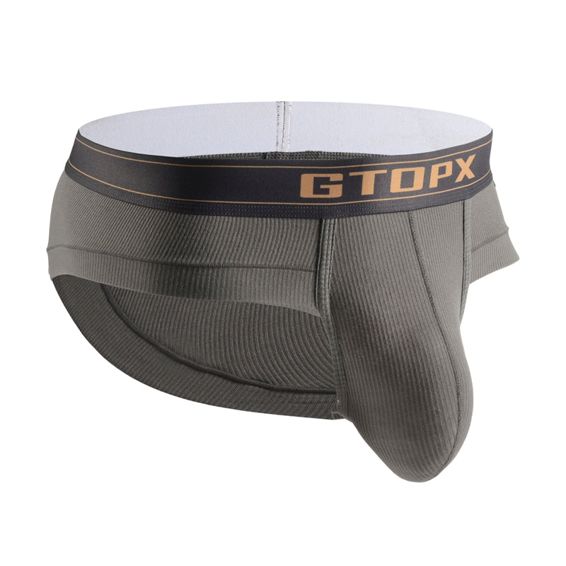 Male Big Pack Underpants Men's Brief Soft Panties U Convex Pouch Sexy Underwear