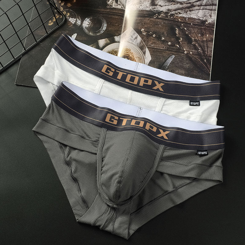 Male Big Pack Underpants Men's Brief Soft Panties U Convex Pouch Sexy Underwear