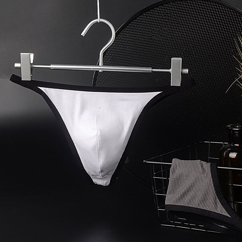 Low Wasitline U Convex Pouch Breathable Sexy Thongs Men's Underwear