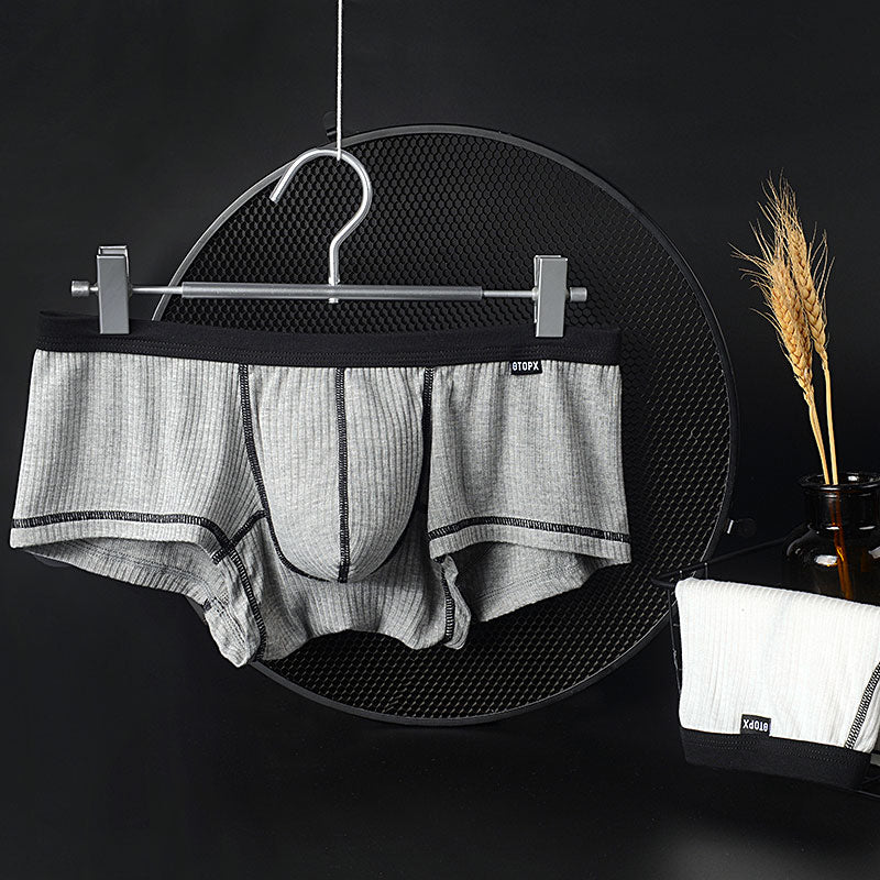 Soft Men's Boxer Panties U Convex Pouch Shorts Sexy Male Underwear
