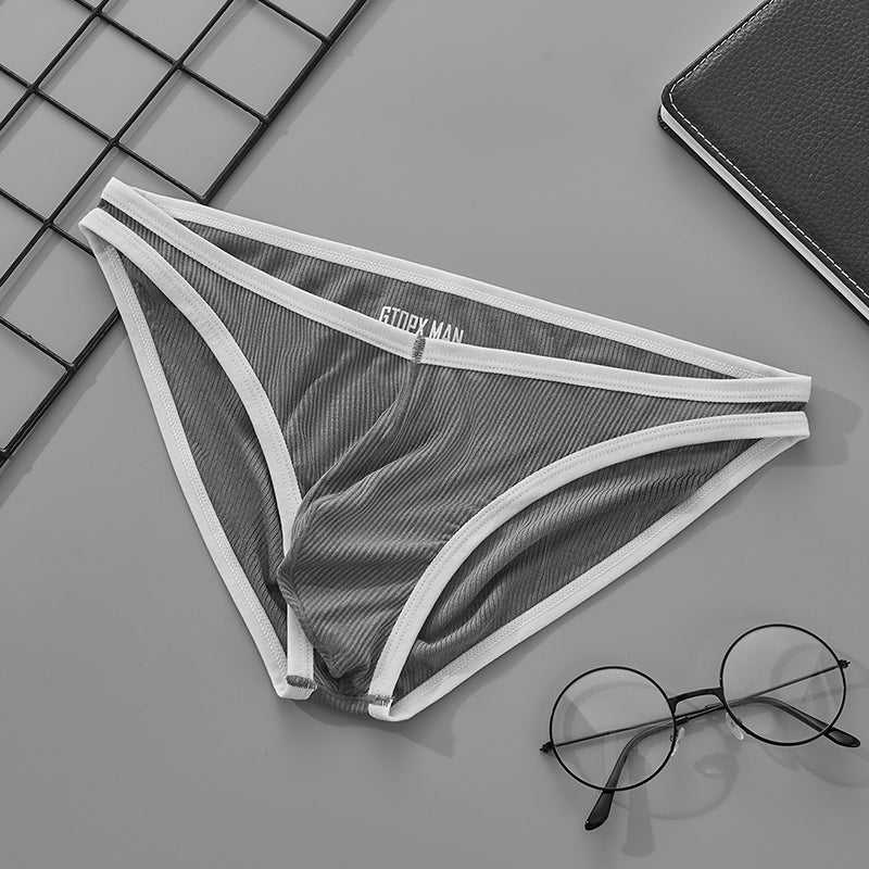 Low Wasitline U Convex Pouch Breathable Sexy Briefs Underwear Men's Underwear