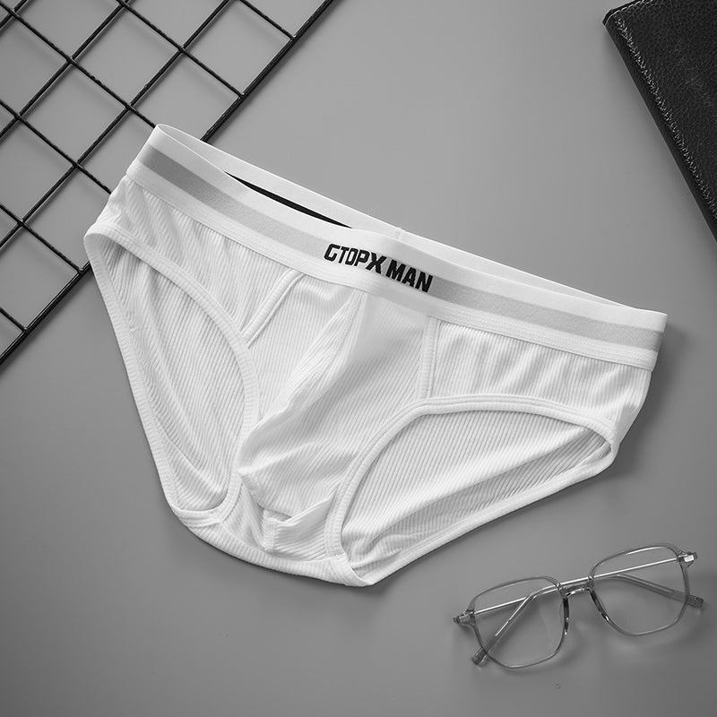 Male Natural Feelings U Convex Big Pack Briefs Striped Underwear