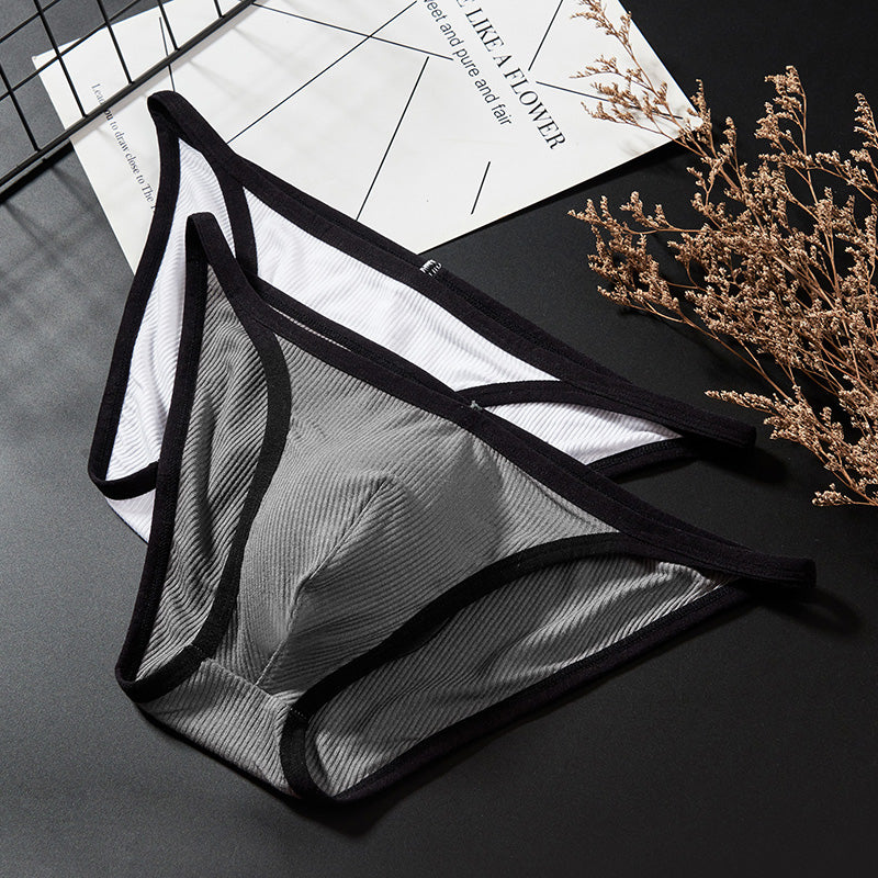 Low Wasitline U Convex Pouch Breathable Sexy Briefs Men's Underwear