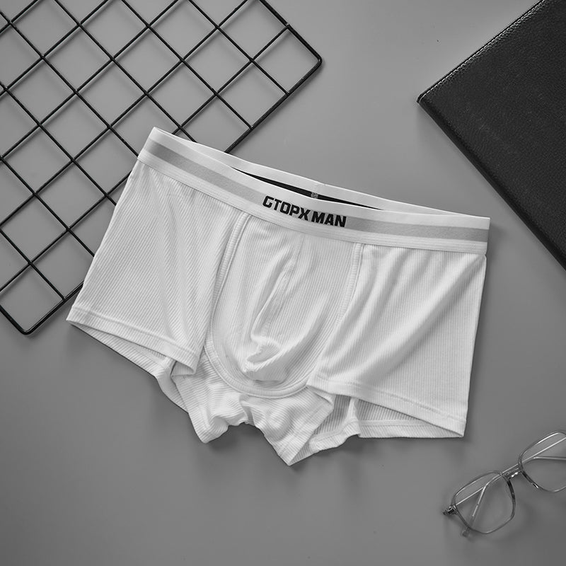 Male Natural Feelings U Convex Big Pack Boxer Underpant Striped Underwear