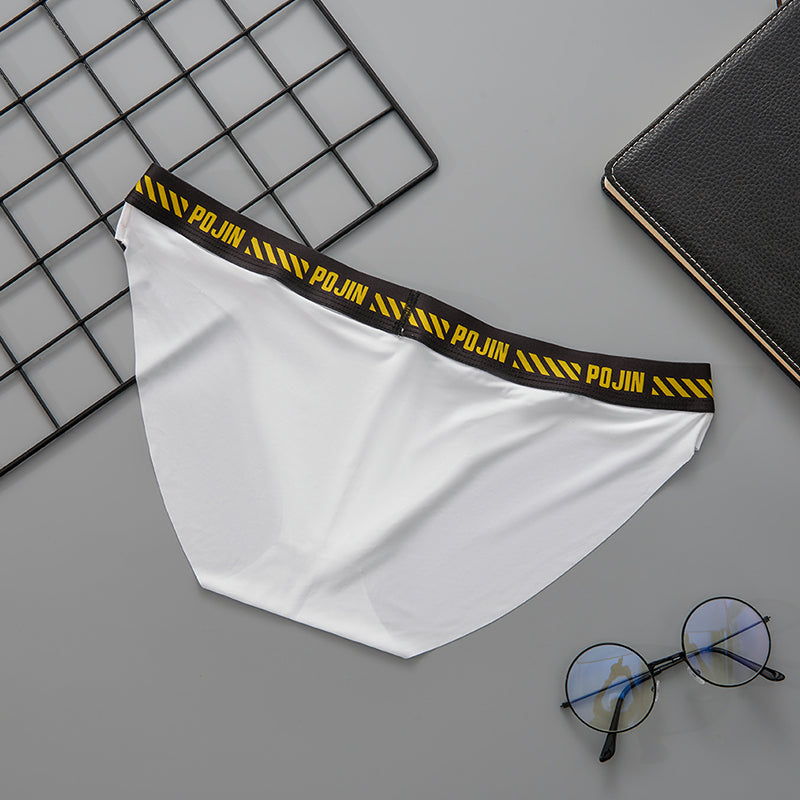 Promotion! Man Ice Silk Sexy Low Waistline Thin Soft Brief U Convex Pouch Underwear