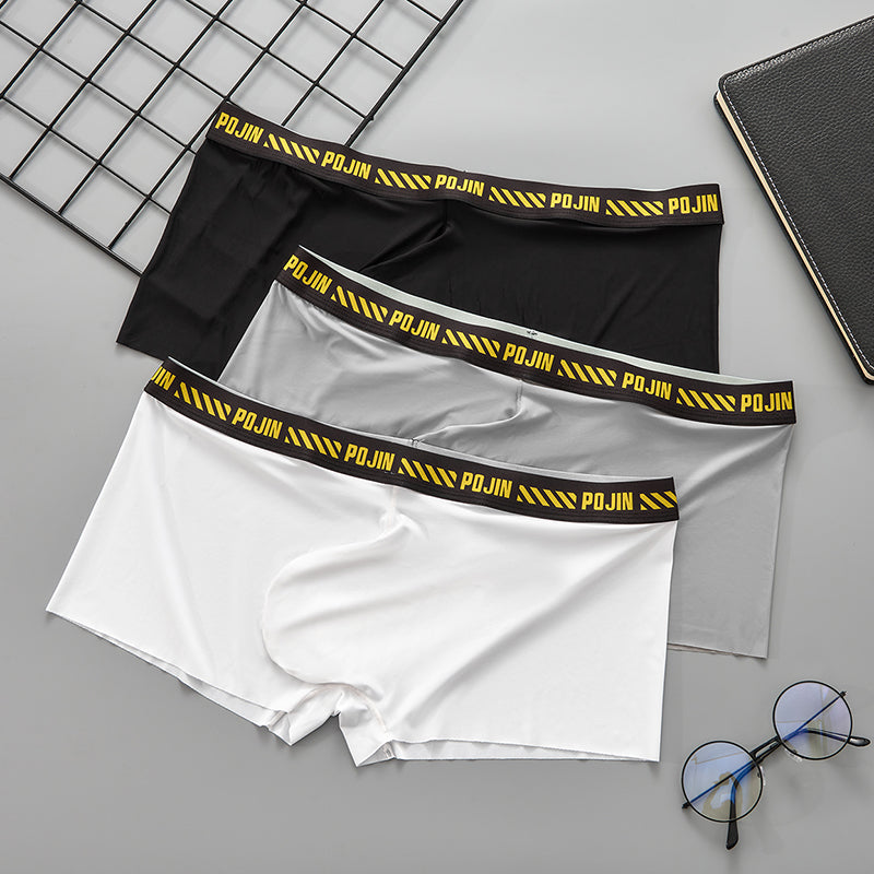 Man Think Soft  Boxer Panties U Convex Pouch Shorts Sexy Male Underwear