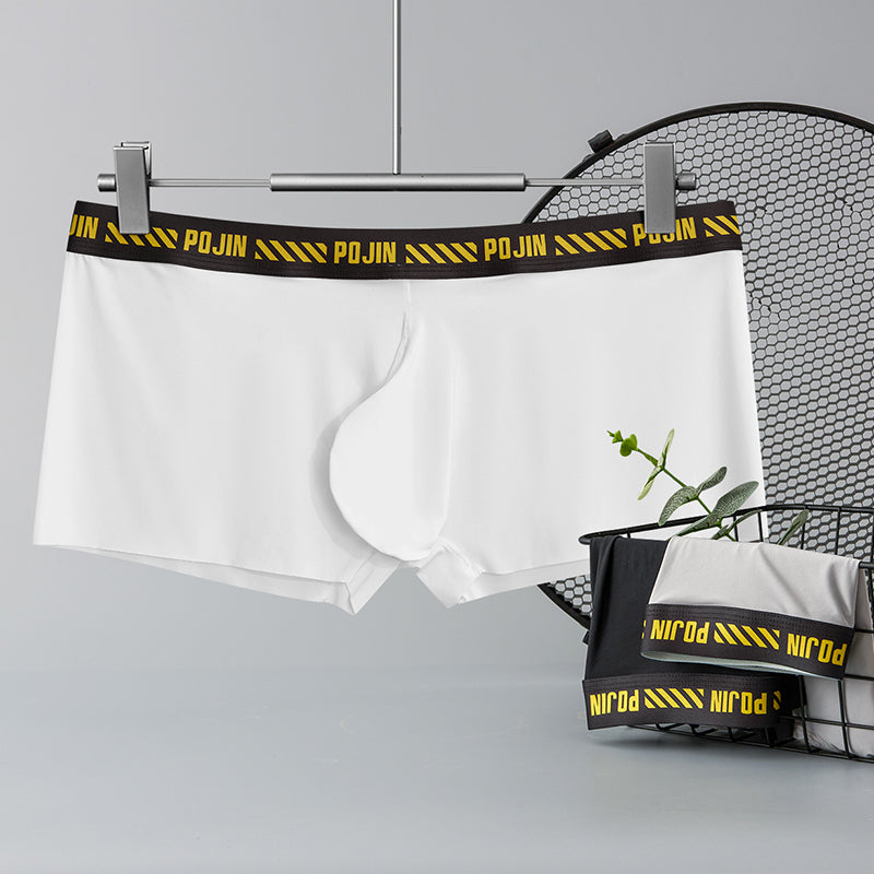 Man Think Soft  Boxer Panties U Convex Pouch Shorts Sexy Male Underwear